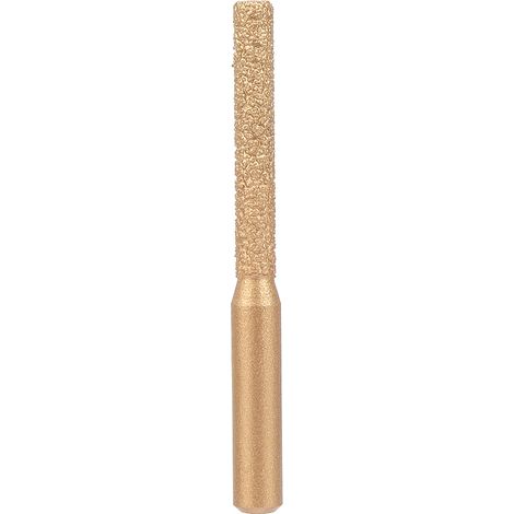 Ortviai Fraise diamantée CNC à extrémité plate pour gravure et polissage, tête cylindrique de 7 mm × 40 mm, tige 6 mm (1/5)