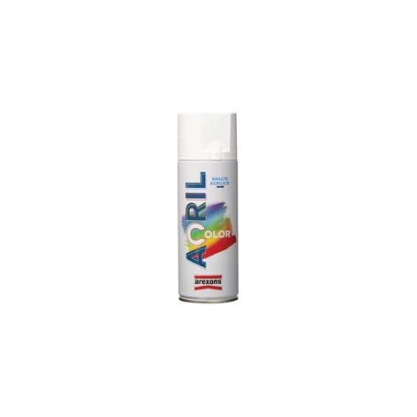 ACRILCOLOR SMALTO ACRILICO SPRAY- - ml.400 - bianco lucido RAL 9010 (3931) - 6 pezzi AREXONS