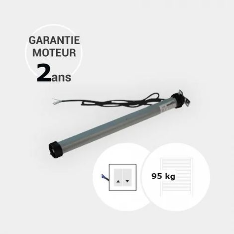 Moteur filaire 50 Nm (axe ZF de 54 mm) pour volet roulant (supporte jusqu'à 95 kg)