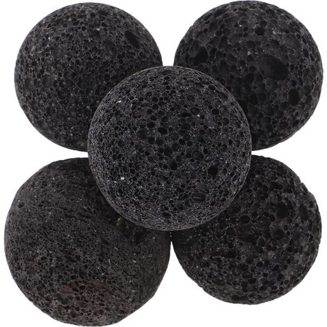 Set of 5 Natural Volcanic Stones for Sauna Sauna Replacement Stones for Steam Sauna Porous Volcanic Rock Stove Accessories for Indoor and Outdoor Stove (1/5)