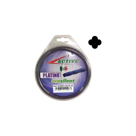 FILO NYLON PLATINO ECOSILENT ELICOIDALE VIOLA  PER DECESPUGLIATORI- - ø mm.3 - blister mt.69 - 1 blister ACTIVE