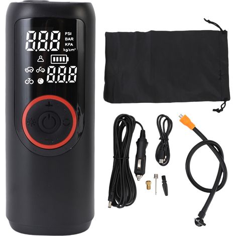Toivize Gonfiatore per pneumatici senza fili da 150 PSI – Compressore portatile con display a LED – Diverse modalità di gonfiaggio – Spegnimento automatico – Batteria da 2500 mAh (1/5)