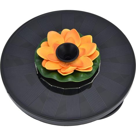 Nenuphar Fontaine Pompe à Eau de Fontaine Solaire pour Bains d'oiseaux, Bassin de Jardin, Piscine - Mini Fontaine Extérieure Flottante à énergie Solaire (2) (1/5)