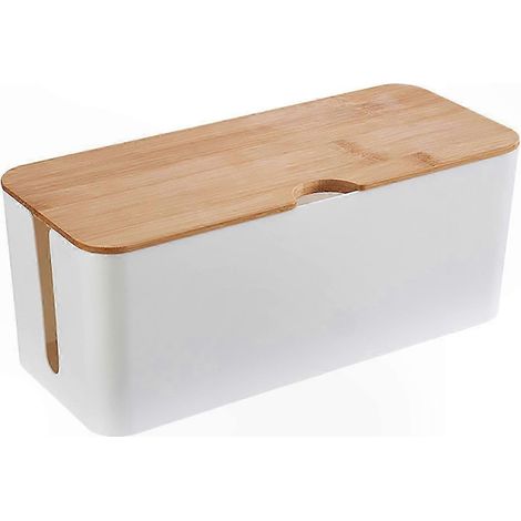 Support élégant pour multiprise, gestionnaire de câbles design pour bureau et maison, organiseur de cordons compact, idéal setup desk moderne (1/5)