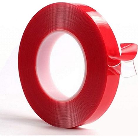 33Ft Clear Mounting Tape - Acrylic Adhesive Double Sided Adhesive Foam Tape 10m X 10mm Weatherproof Heavy Duty Glue, Heat Resistant Perfect for LED Light Strip Channel,Auto,Household,and More (1/5)