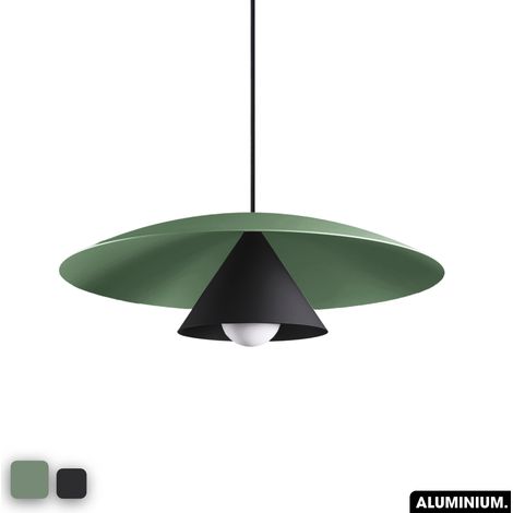 Lampe de suspension - OLEMI VERT - NOIR (1/3)