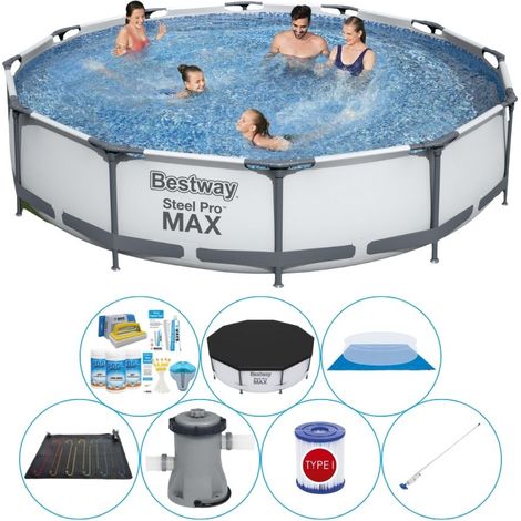Bestway Bestway Steel Pro MAX Ronde - 366x76 cm - 8-pièces S21681