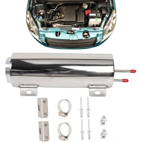 Réservoir d'expansion du liquide de refroidissement , réservoir de puke de débordement de refroidissement par radiateur, réservoir de refroidissement du moteur de remplacement automobile, (1/5)
