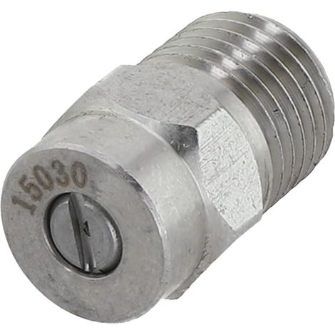 Buse de rechange pour nettoyeur haute pression conçue pour balai à eau et nettoyeur de châssis avec construction en acier inoxydable et indice de 4000 PSI (15°) (1/5)