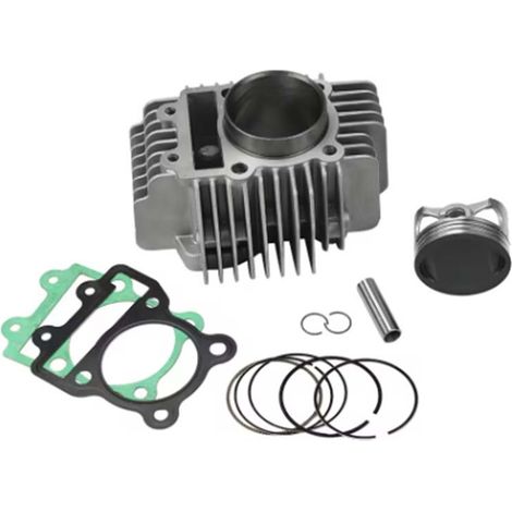Motorcycle cylinder, compatible with cylinder and piston sets for YinXiang YX 150, YX160, YX1P60FMK and ZS155. (1/4)
