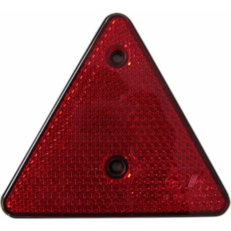 Catarifrangente Triangolare Rosso 155x137mm Fori M5 (1/2)