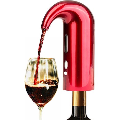 Carafe à vin rouge, aérateur électrique intelligent à déclenchement rapide, verseur automatique pour barbecue, fêtes en famille, festivals, accessoires cadeau œnologique (1/5)