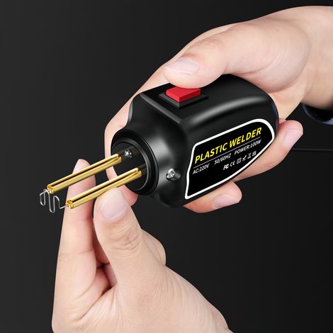 Machine portable de réparation de pare-chocs de voiture standard européenne, machine à souder pour réparation de plastique (avec 200 clous à souder) (1/5)