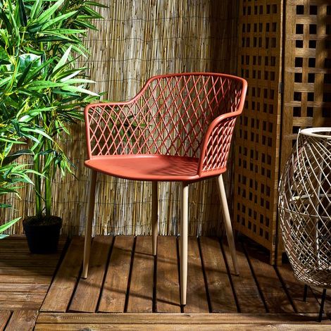 Fauteuil - HOME DECO FACTORY - Malaga - Tendance - Orange (1/5)