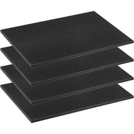 4 pièces en mousse polyuréthane, 40 x 30 x 1 cm, pour la protection des outils, appareils photo, cosmétiques et objets artisanaux. (1/4)