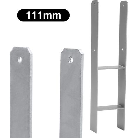 Wolketon 4x ancoraggi H supporto per palo Ancoraggio per palo Staffa per palo Trave 600MM Base per palo