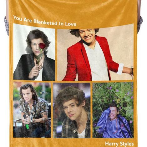 Couverture étoilée personnalisée Harry Styles [BL602K-3] 150x200 cm, plaide douceur, motif astres, taille lit double, édition limitée (1/3)