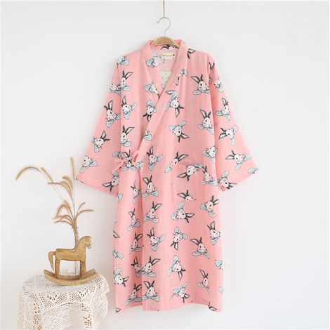 Kimono japonais traditionnel 100% coton - Peignoir léger pour homme et femme, robe de chambre d'été, tenue de maison fine, vêtement de bain sauna, confortable et respirant