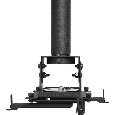 Supporto Universale per Videoproiettore da Soffitto Nero, Compatibile con Interfaccia VPR ITB e NEC PJ02UCMPF, Portata 34 Kg, Montaggio Standard e Verticale (1/5)