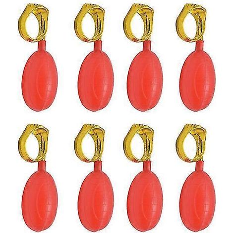 Lot de 8 petits anneaux à jet d'eau amusants, accessoires de farce originaux et rigolos pour adultes