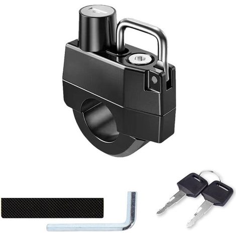 Lucchetto per casco, lucchetto per casco da moto, lucchetto per casco da bicicletta, lucchetto antifurto per moto, lucchetto antifurto per auto (1/5)