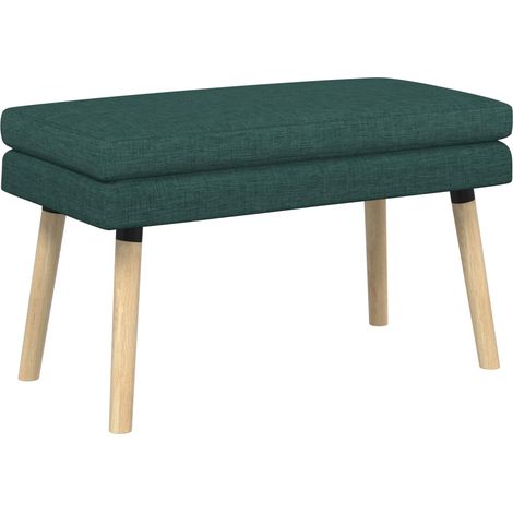 Panchina a doppio strato Verde Scuro 80 x 40 x 47 cm Tessuto vidaXL (1/5)