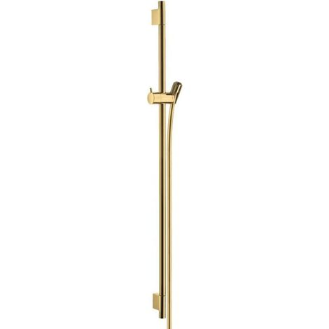 Hansgrohe Unica'S - Barra de ducha 90 cm con manguera, aspecto de oro pulido 28631990