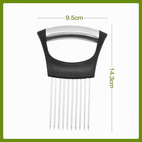 Nouveau Support De Tranches D'Oignon, 2024 Support à Oignons AméLioré Pour Trancher, Coupe-Citron, Coupe-LéGumes, Outil De Coupe Pour Viande, Oignons, Pommes De Terre, Tomates (1PCS) (1/5)
