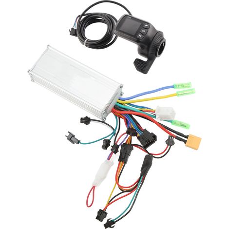 Contrôleur sans balais GZ3 pour vélos électriques, écran LCD, 2 en 1, 48/60 V 500 W, kit de contrôleur pour scooter, convient aux guidons d'un diamètre de 22,5 mm. (1/5)