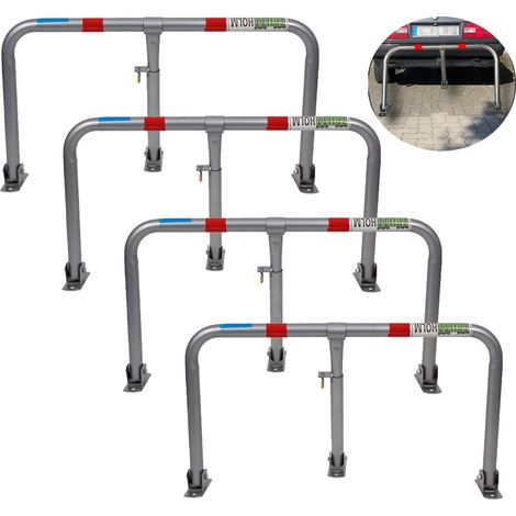 4x Parkplatzsperre abschließbar 43 x 80 cm Parkplatzbügel Sperrbügel Parkplatzblockierer Parkbügel Poller (1/5)
