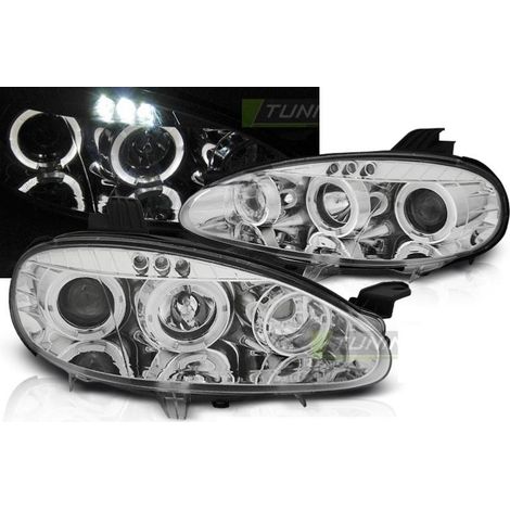 Paire de feux phares Mazda MX5 01-05 Angel Eyes chrome-32209124