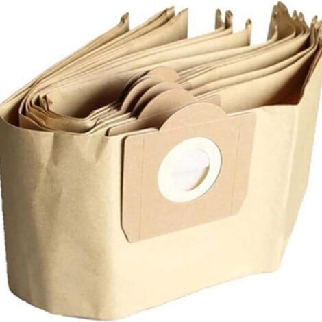 Lot de 10 Sacs Aspirateur pour Karcher 6.959-130.0 WD3 WD3P MV3 Sacs Filtrants en P