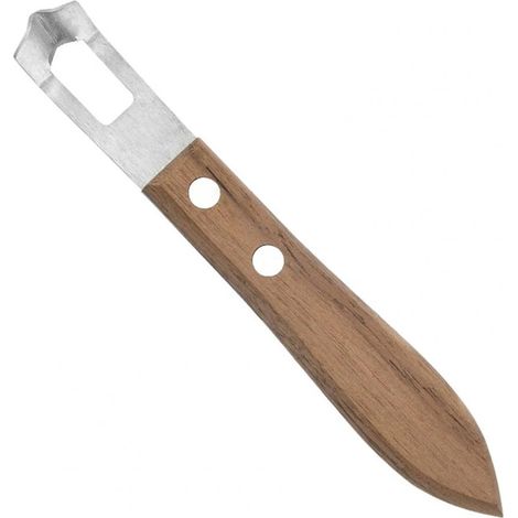 Großer Obstschäler, korrosionsbeständiger Gemüseschäler, umweltfreundlicher, rostfreier Holzgriff, Küchengemüseschneider, 1 Stück