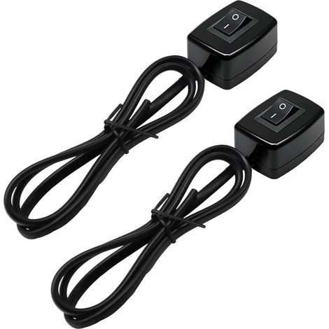 2 Interrupteurs à Bouton 12V, 3A 24V Mini interrupteur à Bouton Poussoir Momentané Marche/Arrêt avec Câble de 75 cm Interrupteur à Montage en Surface pour Antibrouillards Bateau Néons et Bandes LED (1/5)