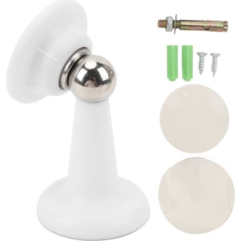 Ortviai Fixation Magnétique Silencieuse pour Porte de Camping-car – Lot de 2, Acier Inoxydable, Blanc