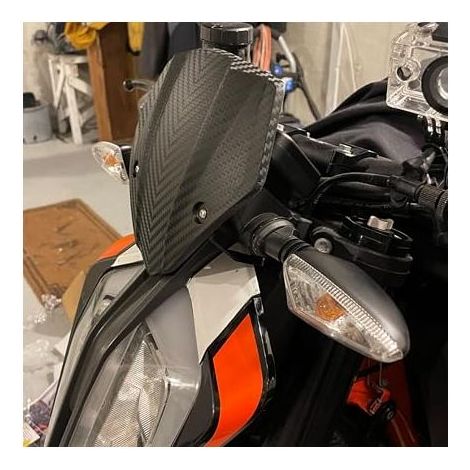 Frontscheinwerfer-Verkleidungs-Windschutzscheibenabdeckung Scheinwerferschutz Windabweiser für 790 890 790 890 2018 2019 2020 2021 2022 2023 (1/5)