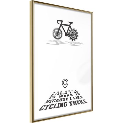 Affiche Murale Encadrée "Good Motivation" 30 x 42 cm Or