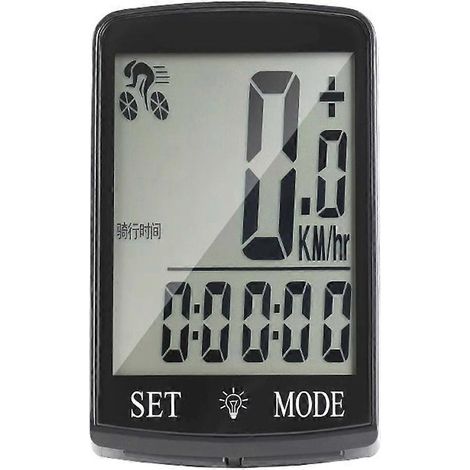Compteur de vitesse sans fil pour vélo, étanche et lumineux, avec capteur de vitesse, pour VTT, motos tout-terrain et scooters. (1/5)