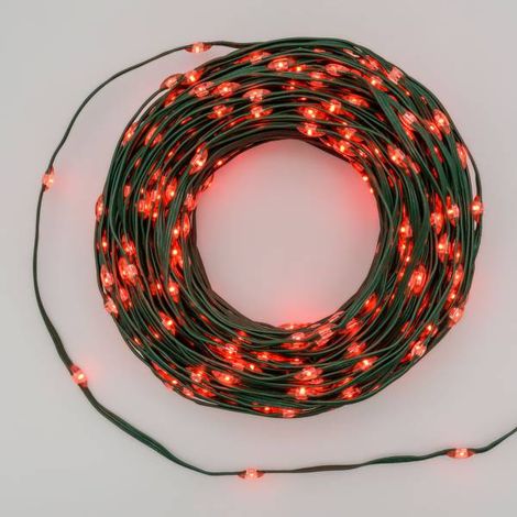 Guirlande lumineuse gouttes 30m 400 LED haute luminosité rouge 8 modes lumière câble vert IP44 Lotti (1/5)