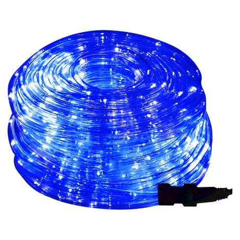 Serpiente de luz de 10 metros azul con 240 LED y programador IP44.