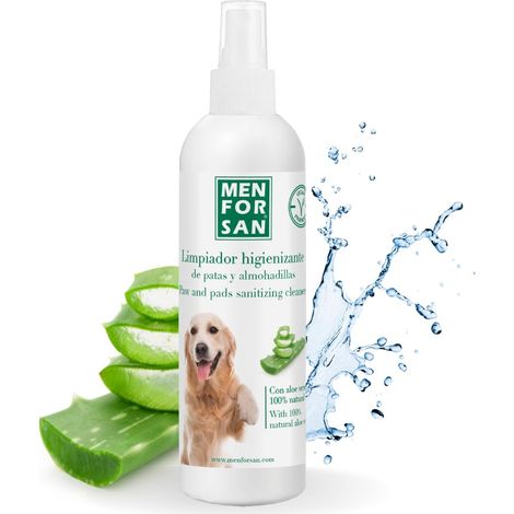 MENFORSAN Detergente per zampe e cuscinetti per cani 125 ml, Con Aloe Vera 100% naturale, prodotto vegano (1/5)