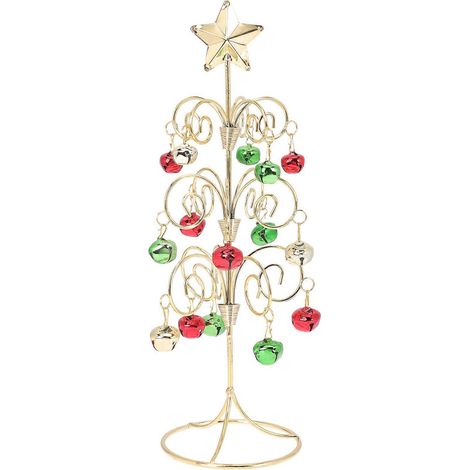 Mini décoration de Noël de table en fer forgé-29x9.5cm-Colorful (1/3)
