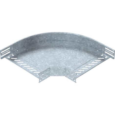 OBO Bettermann Bogen 90° für Kabelrinne, horizontal 60x300 Stahl tauchfeuerverzinkt, 6036596