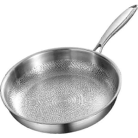 Poêle à frire professionnelle en titane 26 cm – Antiadhésif, résistant aux rayures, léger, maniable – Couvercle inclus
