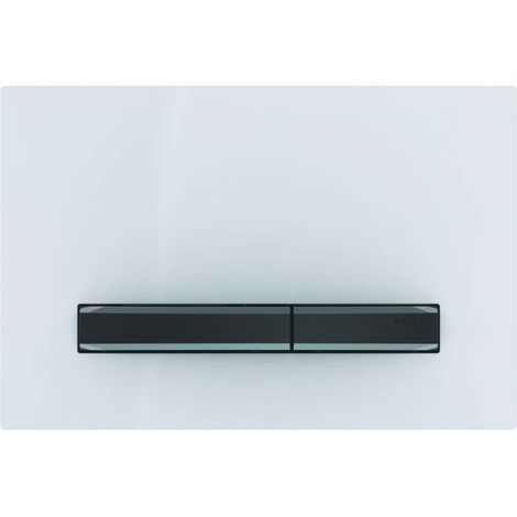 Betätigungsplatte Geberit Sigma50 für 2 Mengenspülungen – Druckguss Zink/Kunststoff – 246 x 164 x 13 mm – Schallgedämmte Drückerstangen (1/3)