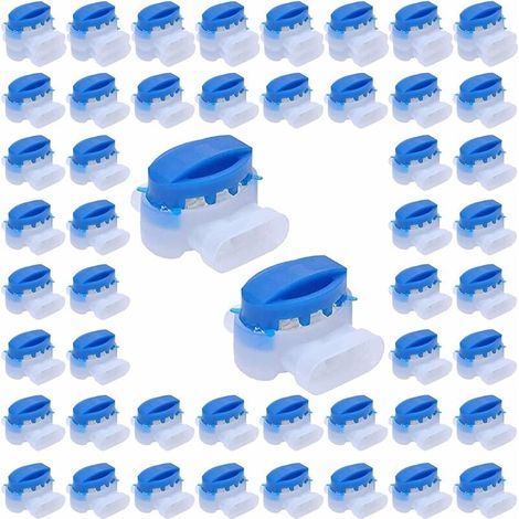 50 pezzi connettori per cavi riempiti di resina, 314 connettori per robot rasaerba Automower, blu (1/5)