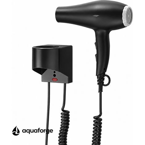 Sèche cheveux mural 1600 W protection thermique soins capillaires (1/5)