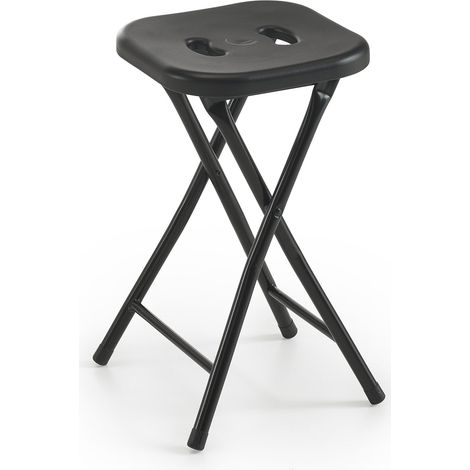 GEDY CO761400900 Taburete Plegable Negro - ref: CO761400900