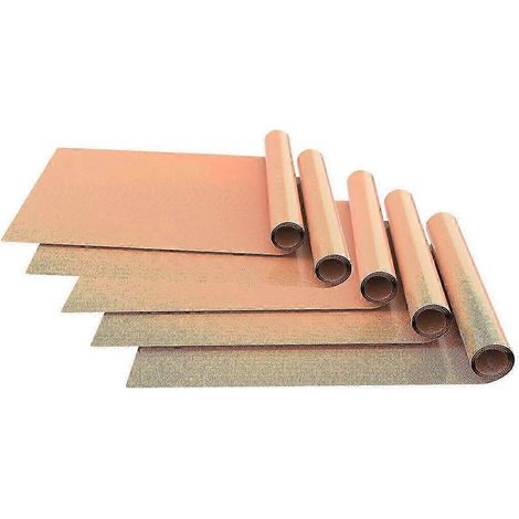 Tapis de four pour fond de four, lot de 5, 40 x 60 cm, épais, antiadhésifs et réutilisables, marron, JP (1/5)