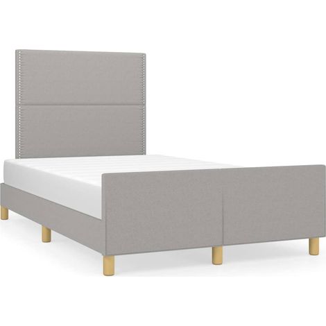 Maison Exclusive - Giroletto senza Materasso Grigio Chiaro 120x200 cm Tessuto
